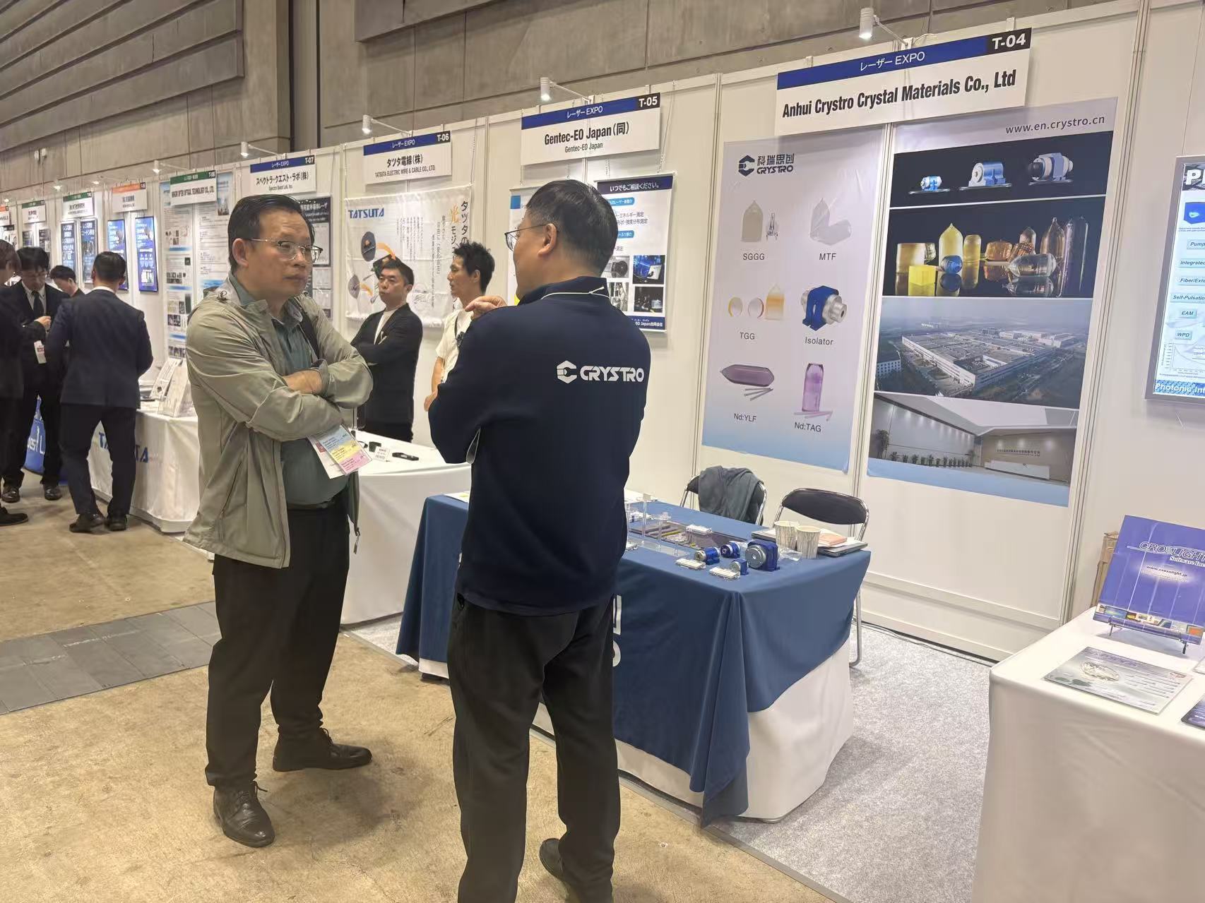 Jüngste Firmenblogs über Crystro nahm an der Yokohama Optoelectronics and Laser Exhibition in Japan teil